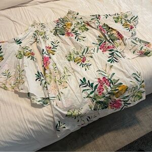 Floral off the shoulder tropical dress